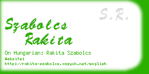 szabolcs rakita business card